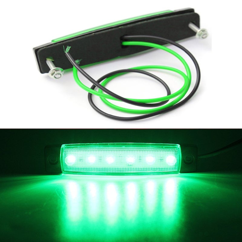 Shangyuan Green Marine Strip Lights - 6PCS Boat Interior Courtesy Lights, 12v White LED - Image 5